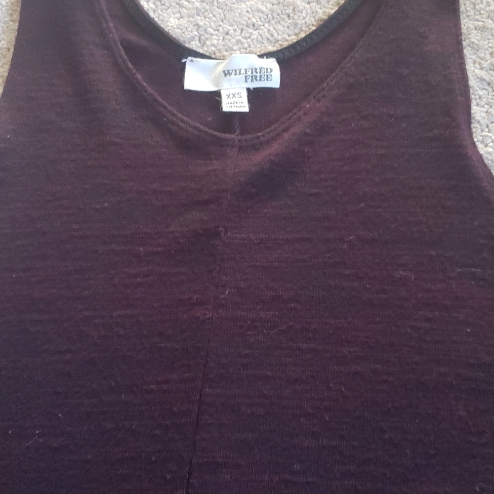 Wilfred Free Rosa Dress / Dark Marl Purple XXS - Picture 6 of 7